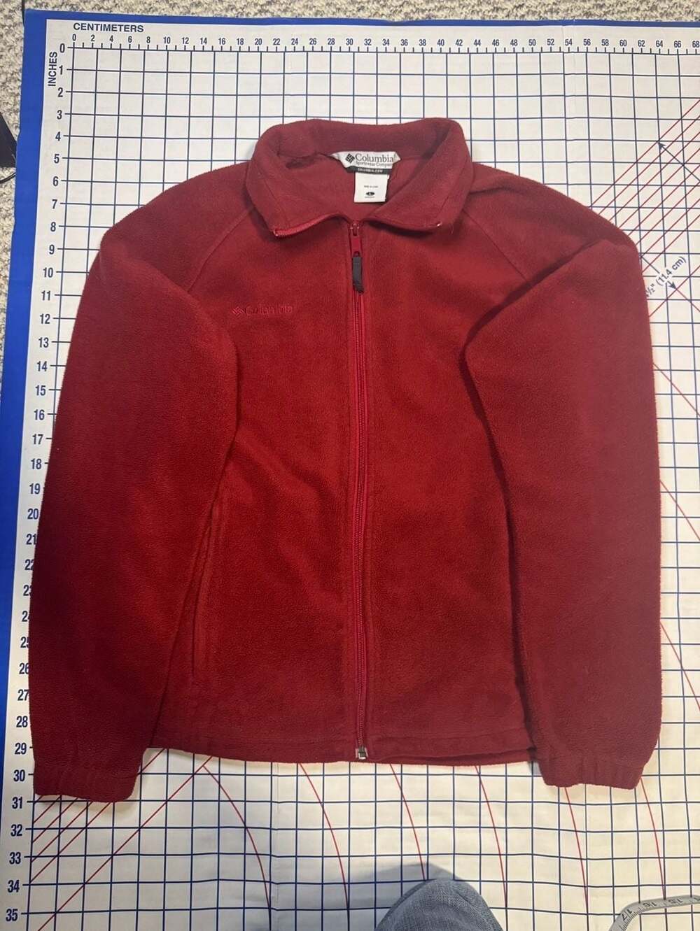 Columbia Sportswear Company Women's Red Full Zip Fleece Jacket Size L